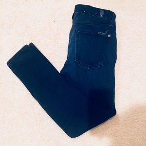 7 for all mankind the ankle skinny dark wash